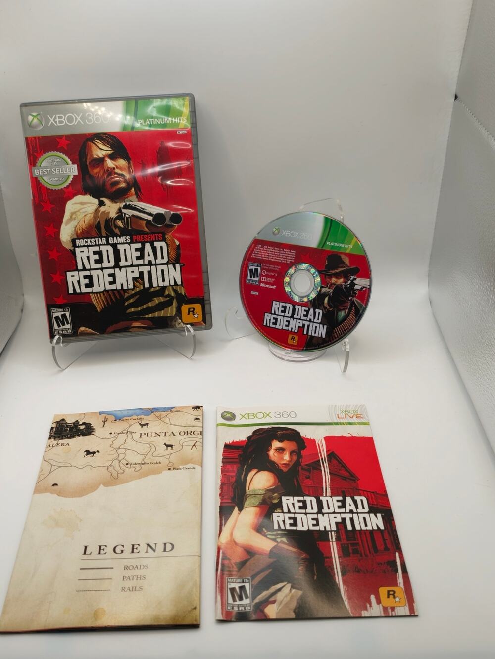 Red Dead Redemption Xbox 360 Platinum Hits CIB Complete